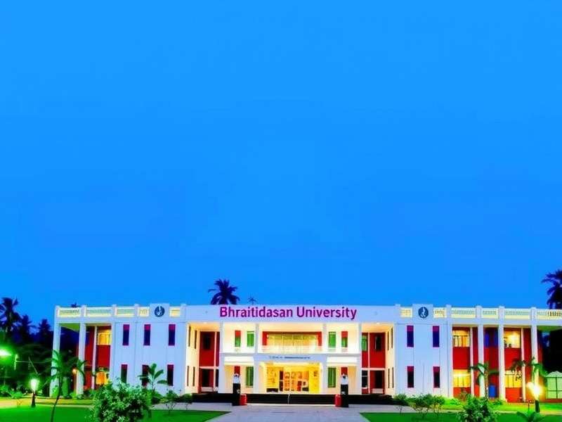 Bharathidasan University Campus Aerial View